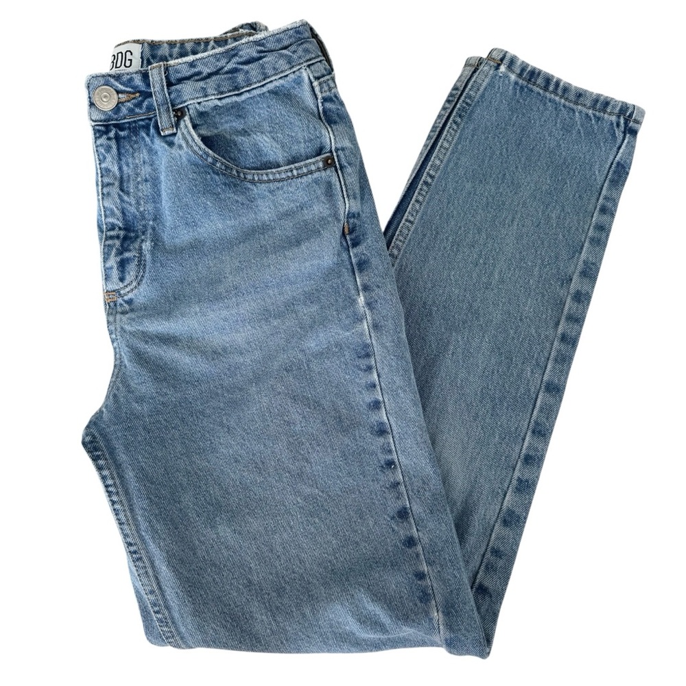 BDG Womens Mom Jeans Size 27 100% Cotton Taper High Rise Casual Baggy Relaxed